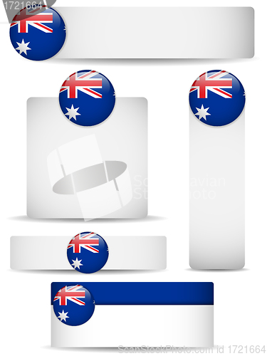 Image of Australia Country Set of Banners
