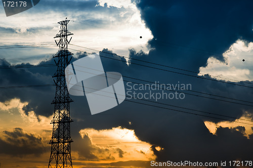 Image of Power and Sunset