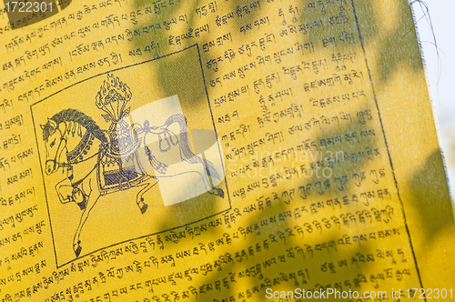 Image of prayer flag of Tibet