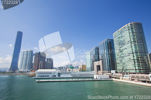 Image of Hong Kong offices and skyline at day