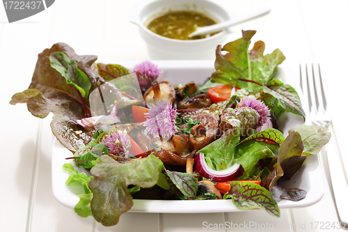 Image of Spring salad with mushrooms