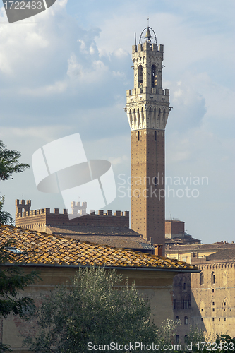 Image of View of 'Torre del Mangia'  Siena Tuscany
