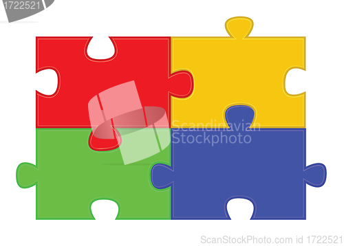 Image of  jigsaw puzzle parts