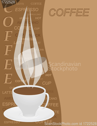 Image of coffee menu template