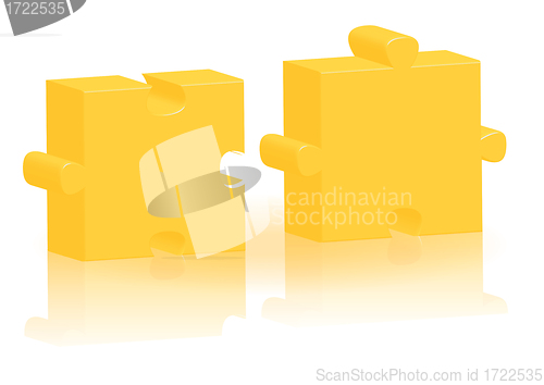 Image of two jigsaw puzzle parts