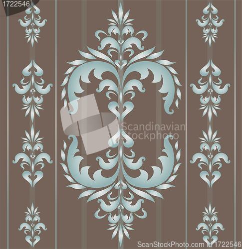 Image of Seamless wallpaper pattern in vintage style. 