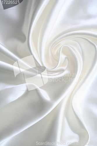 Image of Smooth elegant white silk 