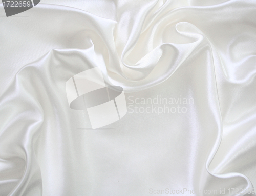 Image of Smooth elegant white silk 