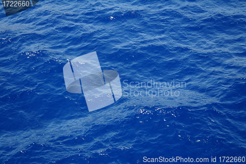 Image of Blue sea water surface with ripple 