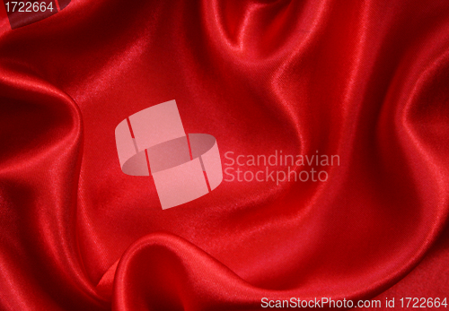 Image of Smooth Red Silk as background 