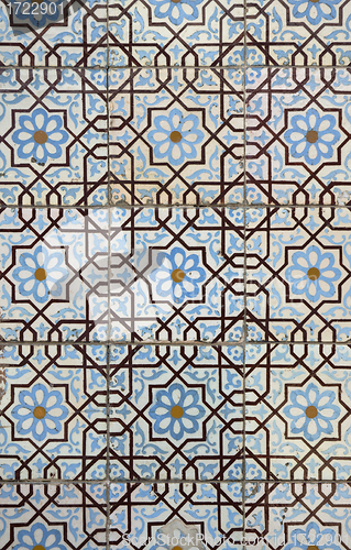 Image of Traditional Portuguese glazed tiles