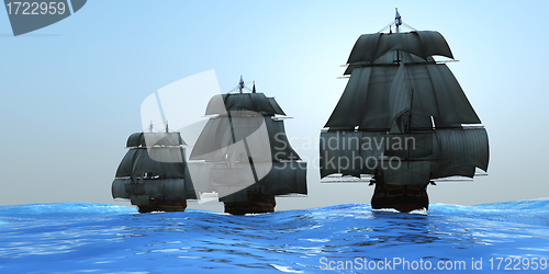 Image of Ships in Sail