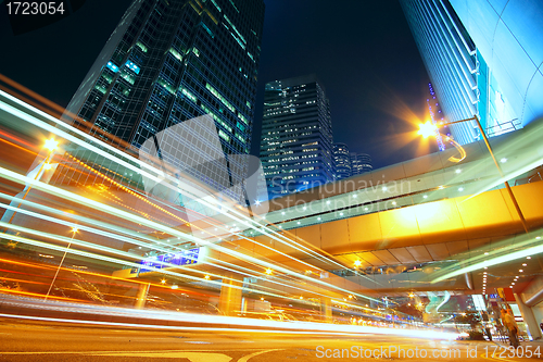 Image of downtown city night