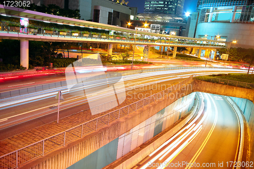 Image of downtown city night