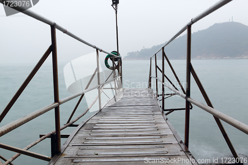 Image of hong kong Swimming Shed in sea