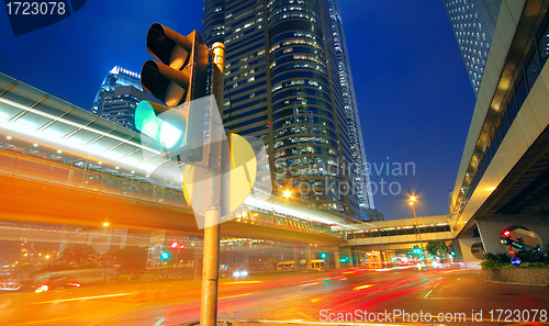 Image of traffic city night