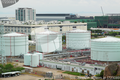 Image of gas tank at day