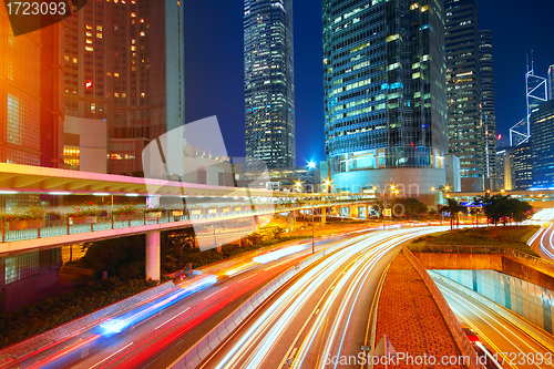 Image of downtown city night