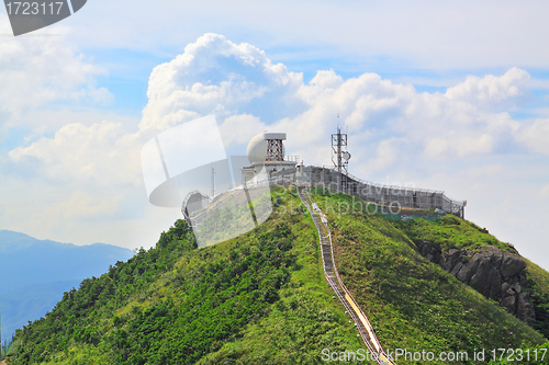 Image of weather station on mountain