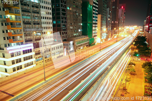 Image of downtown city night