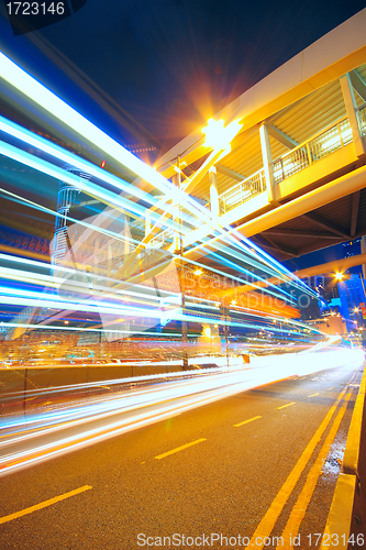 Image of traffic city night