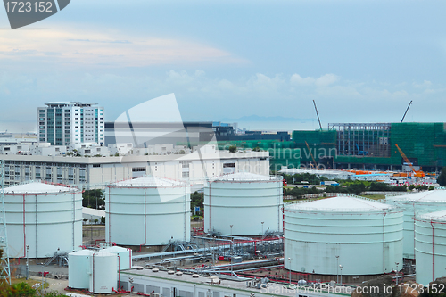 Image of gas tank at day