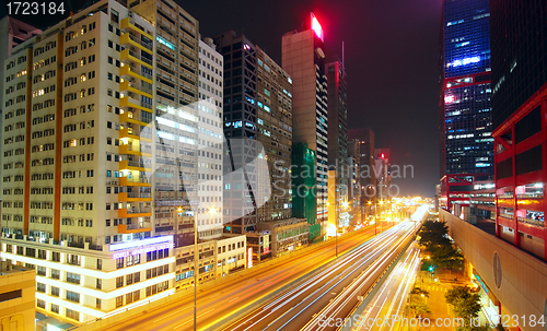 Image of downtown city night