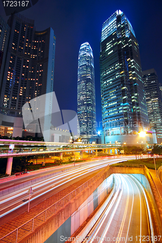 Image of downtown city night