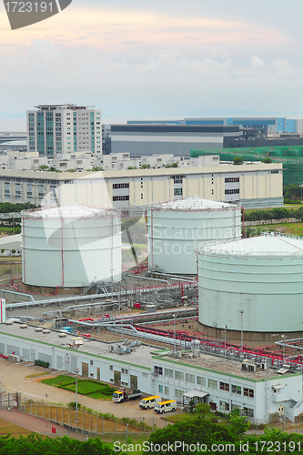 Image of oil tank at day