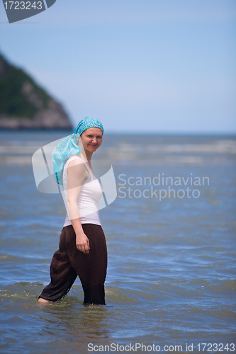 Image of Woman at beach