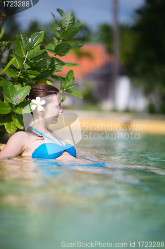 Image of Girl in swimming pool