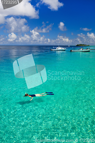 Image of Woman snorkeling