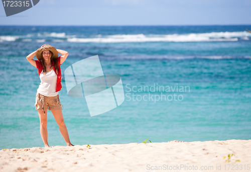 Image of Woman at the beach