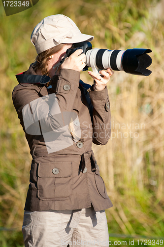 Image of Female photographer