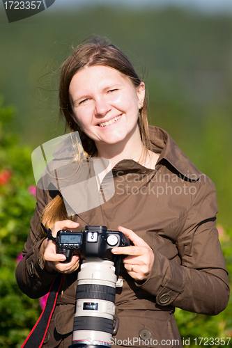 Image of Female photographer