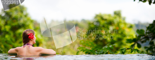 Image of Girl in swimming pool