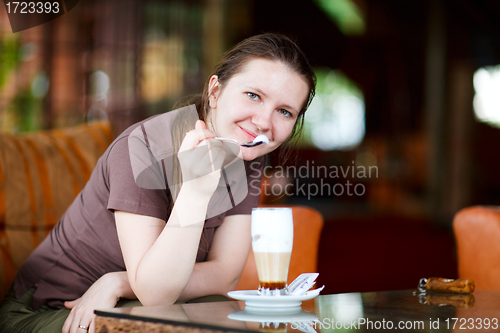 Image of Woman with coffee
