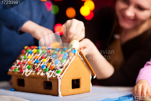 Image of Gingerbread house decoration