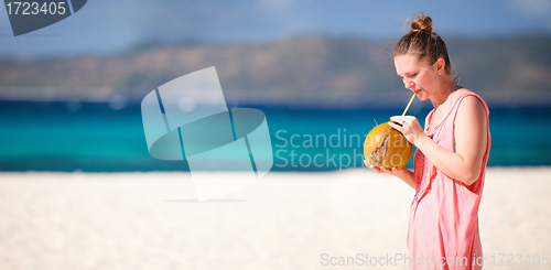 Image of Girl with coconut