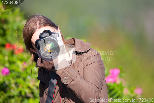 Image of Female photographer