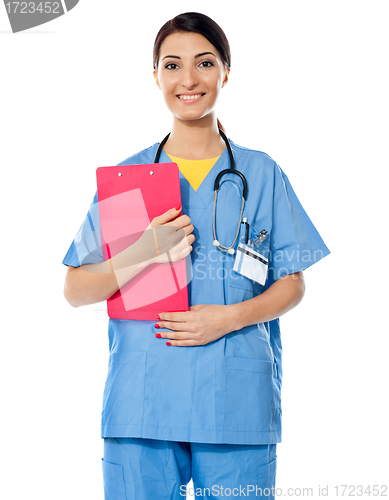 Image of Medical specialist with prescripton report