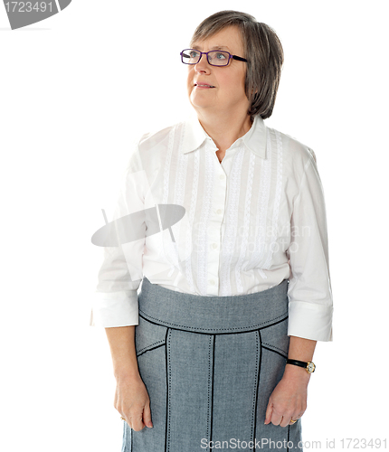 Image of Portrait of an attractive aged businesswoman