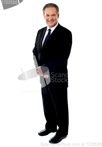 Image of Full length portrait of a senior businessman