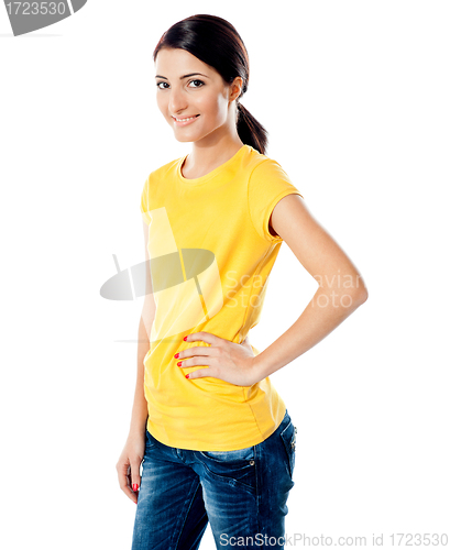 Image of Beautiful female fashion model