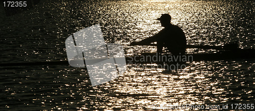 Image of Rowing alone