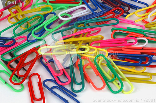 Image of Coloured paperclips # 2