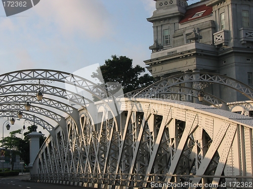 Image of Anderson Bridge Near Fullerton Hotel Singapore
