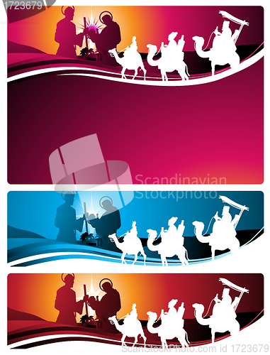 Image of Nativity banners and letter