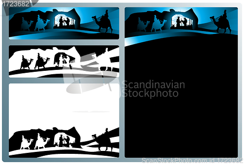 Image of Nativity banners and letter
