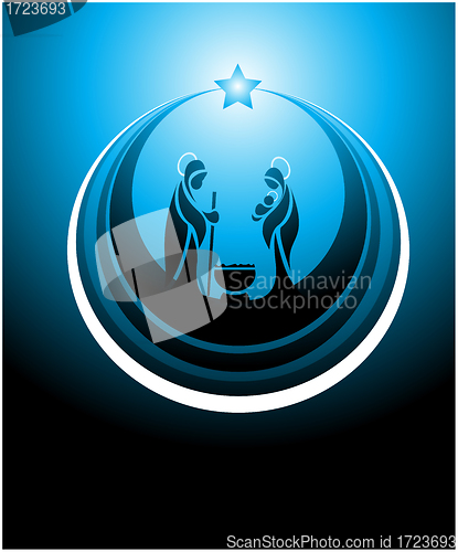 Image of nativity scene icon